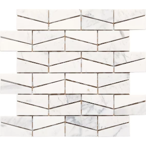 Contempo White Wedge - stone tile